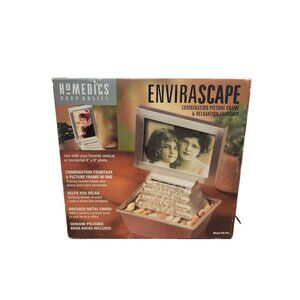Homedics Envirascape Combination Picture Frame & Relaxation Fountain 4"x6" Photo